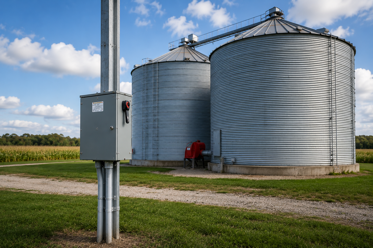 Agricultural electrical installation